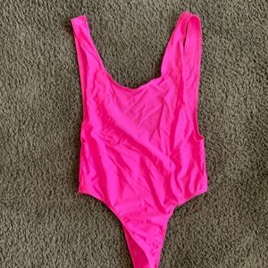 Neon Pink bodysuit